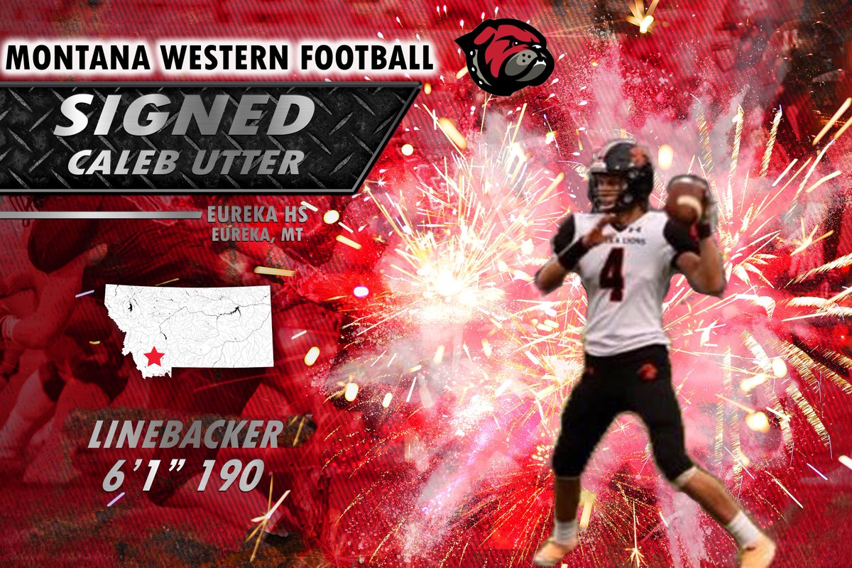 University of Montana Western Football (@umwfootball) on Twitter photo 🖊️Caleb Utter
📍 Eureka, MT
🏈6'1'' 190lbs, LB
Caleb continues the tradition of tough Montana LBs on the Dawg D! His size and speed will be a valuable asset to the Dawg LB room! Welcome to the Dawg Family!
#DYD #PowerOfOne #DawgFamily <a href="/UtterCaleb4/">Caleb Utter</a> 🖊️Caleb Utter
📍 Eureka, MT
🏈6'1'' 190lbs, LB
Caleb continues the tradition of tough Montana LBs on the Dawg D! His size and speed will be a valuable asset to the Dawg LB room! Welcome to the Dawg Family!
#DYD #PowerOfOne #DawgFamily <a href="/UtterCaleb4/">Caleb Utter</a>