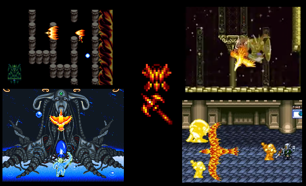 Slapstick_8's tweet photo. They aren't well known as others and don't have the same title to continue a linear story,except ActRaiser,howeve have several events or something that unite them.💖 #ActRaiser #ActRaiser2 #SoulBlazer #IllusionofGaia #Terranigma #Robotrek #series #trilogy #ゴッドバード #火の鳥の https://t.co/8f49QQXqEN