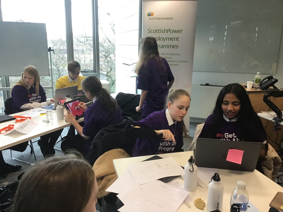 StAndrewsCompSc's tweet image. Fantastic 2nd place at today’s Hackathon for our amazing S1 & S2 girls👏👏👏
Huge thank you to our friends @dressCodeHQ @ScottishPower @UofGEducation. And a special mention for our fantastic group leaders Mairead & Mia 🤩 @stninianshigh
#ChooseComputingScience