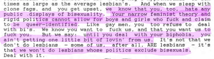 ShiriEisner's tweet image. Look at this beautiful thing I found in a zine from the 90s. Wish we could keep this energy going