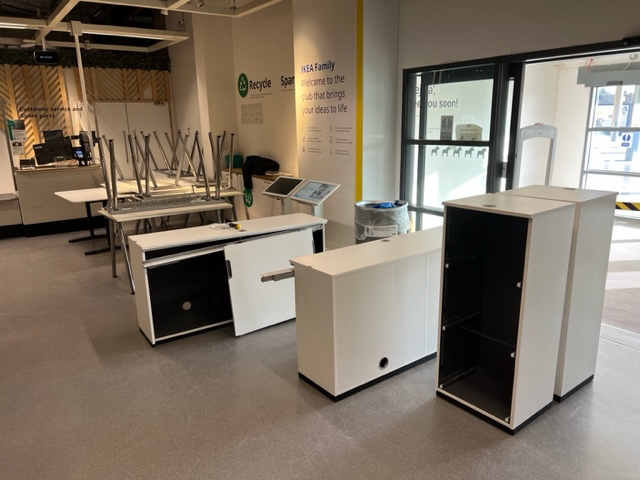 TCC_agency's tweet photo. Every year millions of pieces of second hand #furniture go to waste. So during our office refurb we used IKEA's Buyback &amp; Resell scheme, where furniture is taken back by @IKEAUK and sold in their Circular Hubs for a bargain to someone more in need. We love a #green scheme! https://t.co/jR4k5FYj6Q