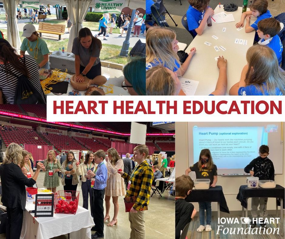 February is Heart Month – an opportunity to raise awareness of heart disease. We have a collection of interactive activities that can be utilized to educate youth on heart health. tinyurl.com/3kh4998u #IowaHasHeart #HeartMonth #OurHearts