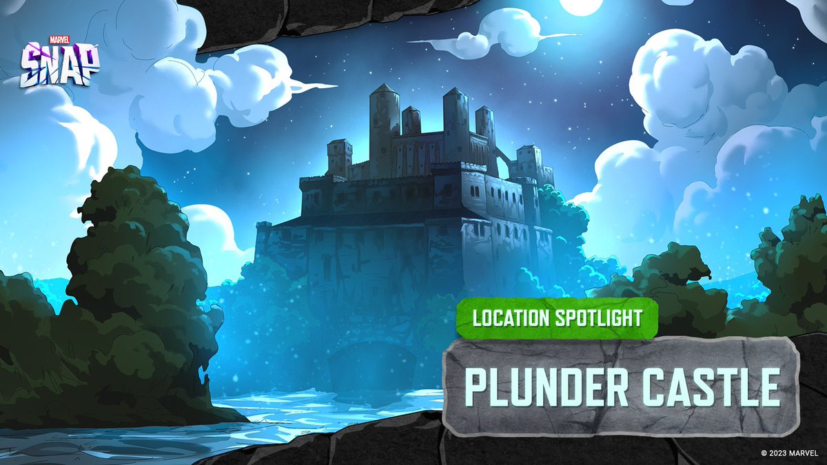 MarvelSnapSpain's tweet photo. La ubicación destacada de esta semana es Plunder Castle 🏰 

📍 En dicha ubicacion solo se podran jugar cartas con 6 de costo 🔶 https://t.co/PM3TCSxpaP