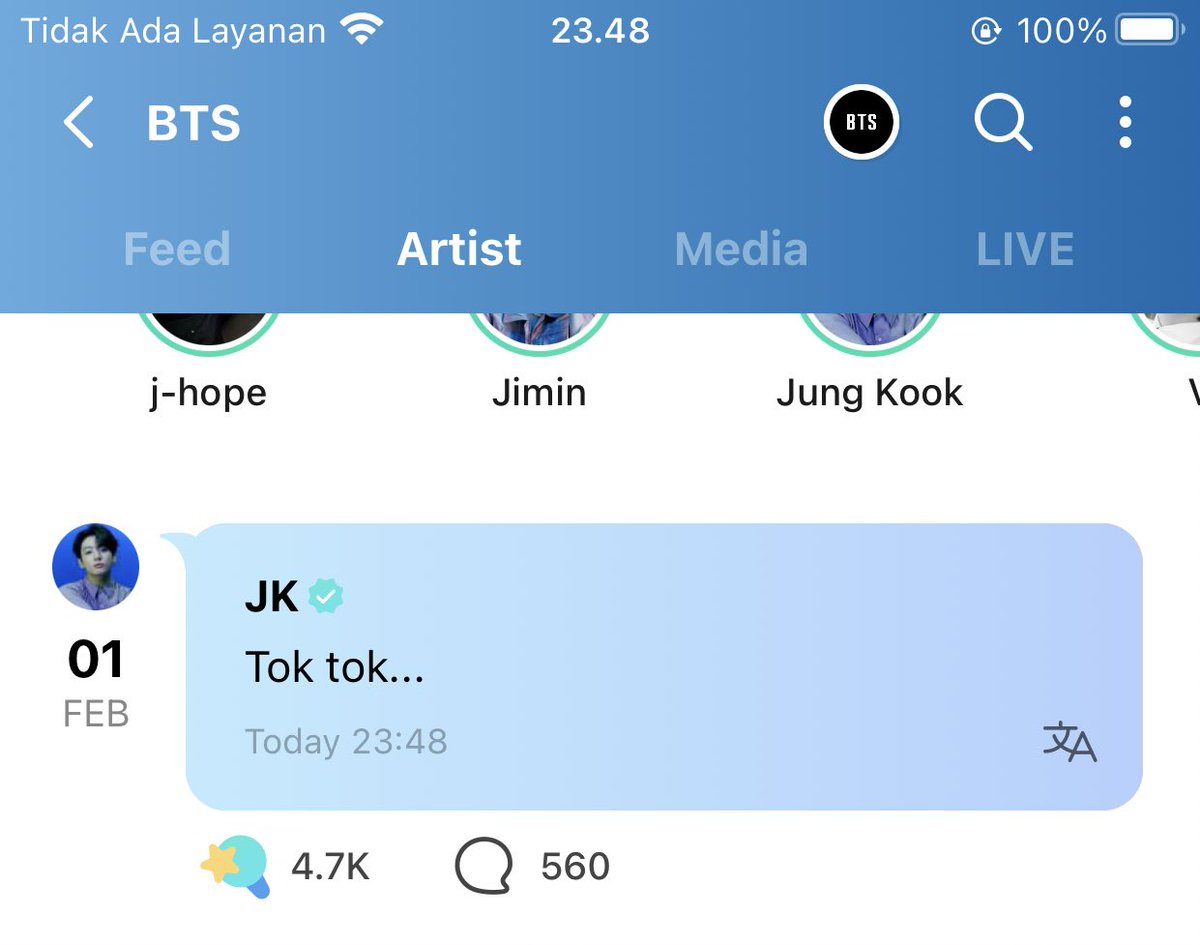 NadiaAngel907's tweet photo. Huaaaa seneng banget ka bayi nongol🥺😭😭 jungkook akhirnya ga lupa pasword lagi ya nak😭😭 https://t.co/133dVwsTEH