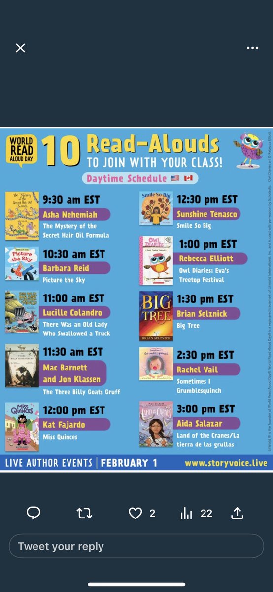 Tune into these live read alouds today @NISDmartin on storyvoice.live @NISDLib #NISDlibraries #WorldReadAloudDay