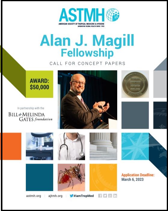 Members from LMICs are eligible for the 2023 Magill Fellowship. $50K USD available to assist in broadening leadership skills. Submit your concept paper by March 6. tinyurl.com/y5hdxfn3