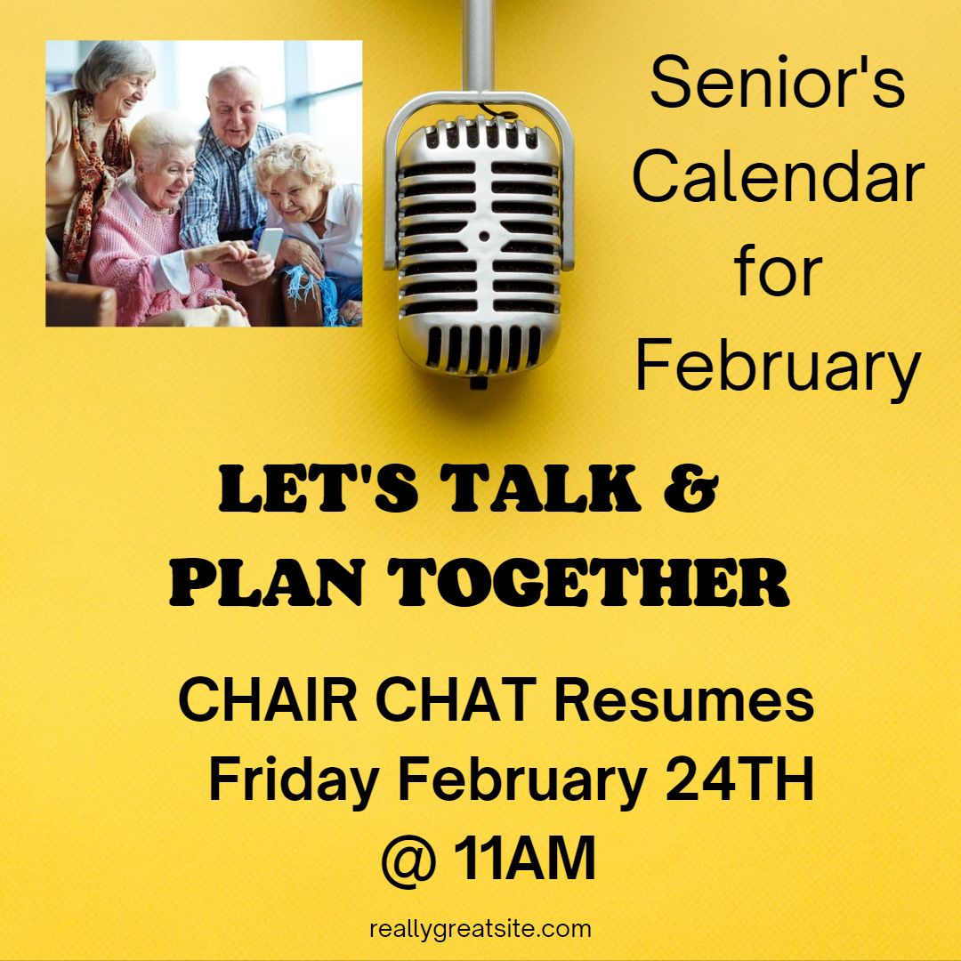 As February begins there are great things happening for seniors at St. John's. All seniors are welcome to join in. #Seniors #February #Wednesday  #GrimsbyON