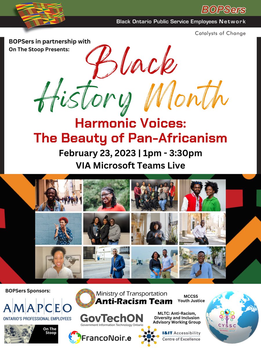 bopsers_network's tweet photo. Join us this Black History Month as we partner with On the Stoop, AMAPCEO Black Caucus and the Black History Month Coalition (organizations from across the OPS) to bring to you our keynote speaker, multidisciplinary scholar and artist, DR. @afuacooper.
https://t.co/n1yUPQJIre https://t.co/i6oPcVUozh