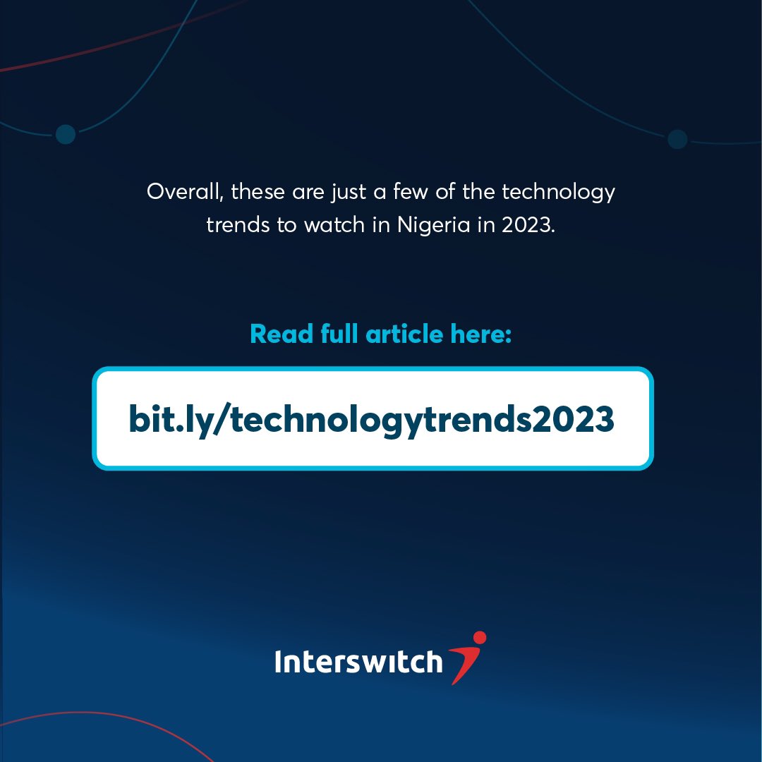 InterswitchGRP's tweet photo. Our Product and User Research Team explored these and other hot-button topics in our latest #technology trends outlook.
Download, peruse, and engage... Share your take on these critical themes shaping contemporary tech!
https://t.co/k9drXtRxpL
#TechOutlook
#NeverS20P https://t.co/QxXLWfRn95