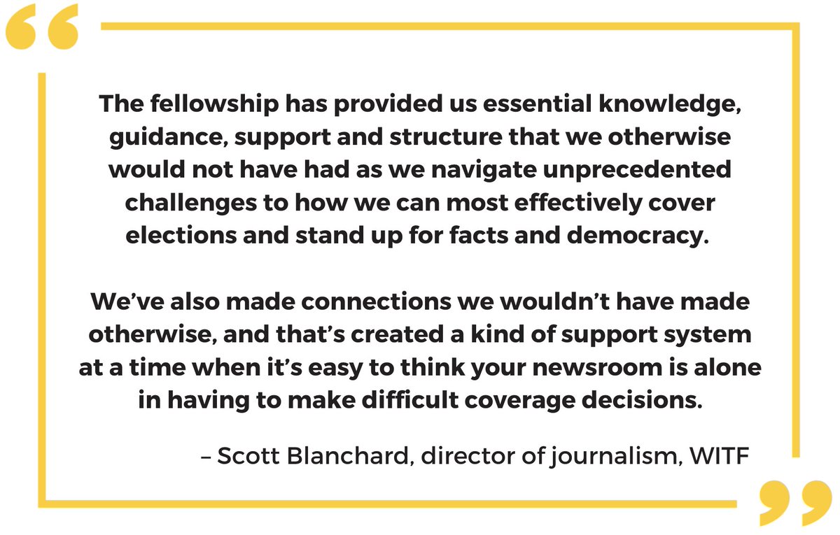 Hearken (@wearehearken) on Twitter photo This a wonderful quote by Scott Blanchard, director of journalism at <a href="/WITF/">WITF</a> describing their fellowship experience.
Apply to the Advancing Democracy Fellowship through February 14th! Learn more here. advancing-democracy.org
Collaboration with <a href="/TrustingNews/">Trusting News</a> <a href="/soljourno/">Solutions Journalism Network</a> This a wonderful quote by Scott Blanchard, director of journalism at <a href="/WITF/">WITF</a> describing their fellowship experience.
Apply to the Advancing Democracy Fellowship through February 14th! Learn more here. advancing-democracy.org
Collaboration with <a href="/TrustingNews/">Trusting News</a> <a href="/soljourno/">Solutions Journalism Network</a>