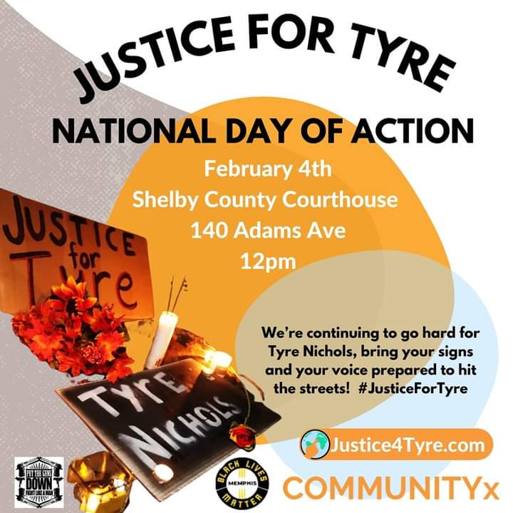 Join us this Saturday at Noon.
#JusticeforTyreNichols