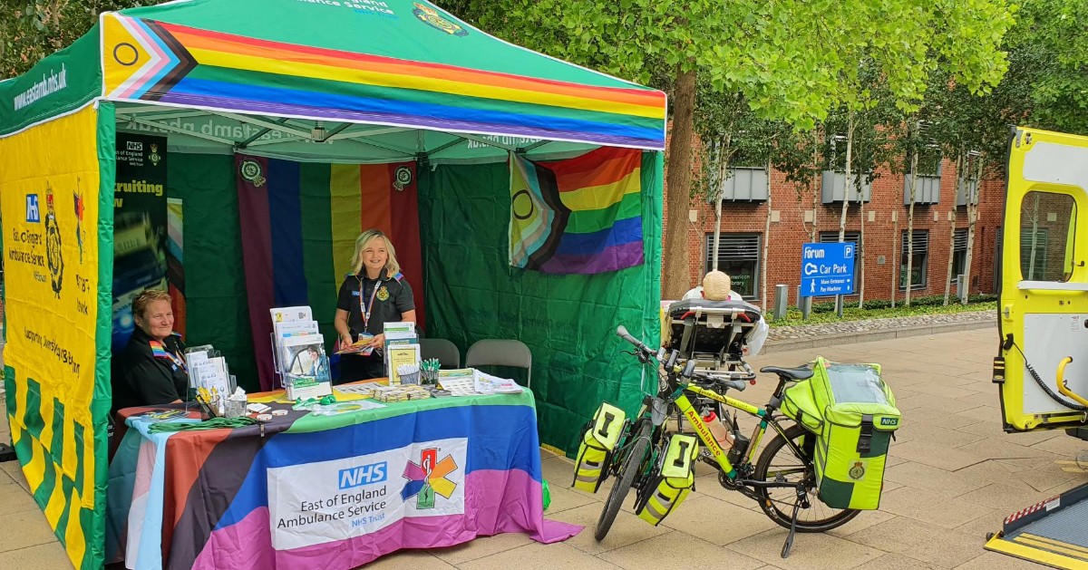 EEAST Ambulance Service (@eastenglandamb) on Twitter photo We are proud to be celebrating LGBT+ History Month here at EEAST.
If you didn’t know already, we have our LGBT+ Network, which regularly meets to focus on how the Trust can support LGBT+ staff.
For more information, follow them here: <a href="/EEAST_LGBT/">EEAST LGBT+</a>
#LGBTplusHM #WeAreEEAST We are proud to be celebrating LGBT+ History Month here at EEAST.
If you didn’t know already, we have our LGBT+ Network, which regularly meets to focus on how the Trust can support LGBT+ staff.
For more information, follow them here: <a href="/EEAST_LGBT/">EEAST LGBT+</a>
#LGBTplusHM #WeAreEEAST