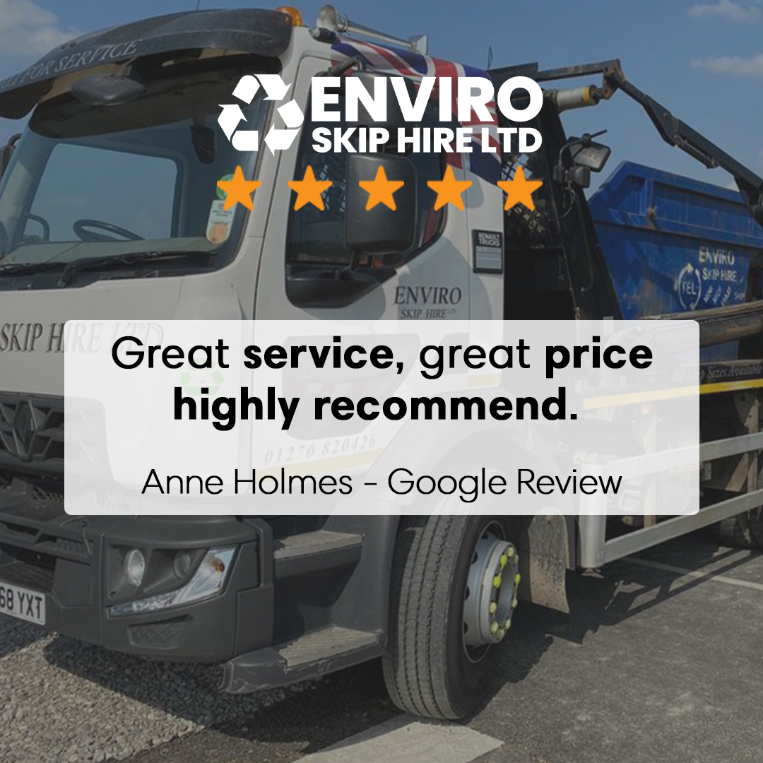 EnviroSkipUK's tweet photo. Appreciate the feedback Anne 💚
#skiphire #wastemanagement #recycling #waste #recycle #rubbishclearance #rubbishremoval #rubbish #wastedisposal #junkremoval #clearance #junk #renovation #skip #business #work #declutter #propertyclearance #trade #rubbishdisposal #generalwaste https://t.co/tg74gBiAYY