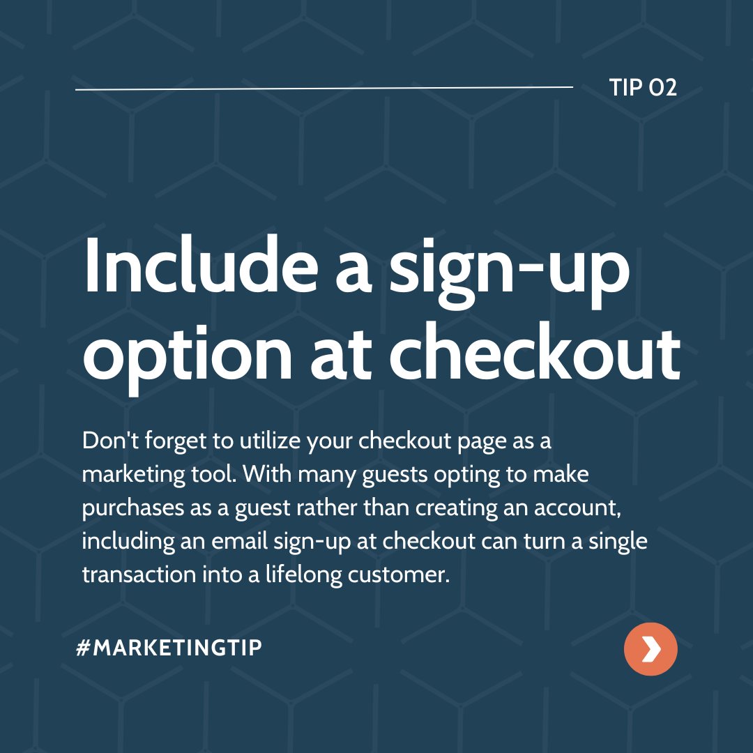 PART 1// Building an email list 📩

While #socialmedia can skyrocket your reach, #emailmarketing is a great opportunity to communicate with an audience that has your undivided attention.

Swipe through to learn some of our favourite tips for growing your email subscribers! ➡