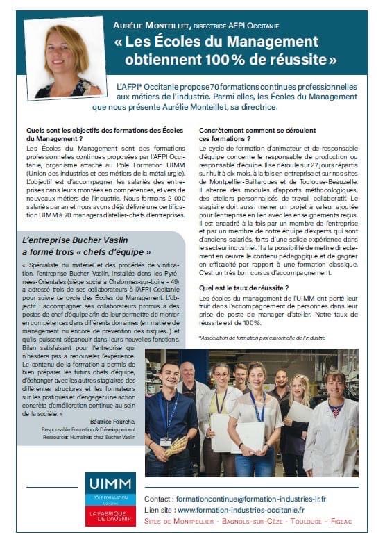 #FormationContinue | Les Ecoles du Management obtiennent 100% de réussite
#AFPIOccitanie propose 70 formations professionnelles aux métiers de l'industrie, parmi lesquelles les Ecoles du Management.
🧐formation-industries-lr.fr/formations-con…
⁦@UIMM_Occitanie⁩ ⁦<a href="/uimm/">UIMM La Fabrique de l'Avenir</a>⁩