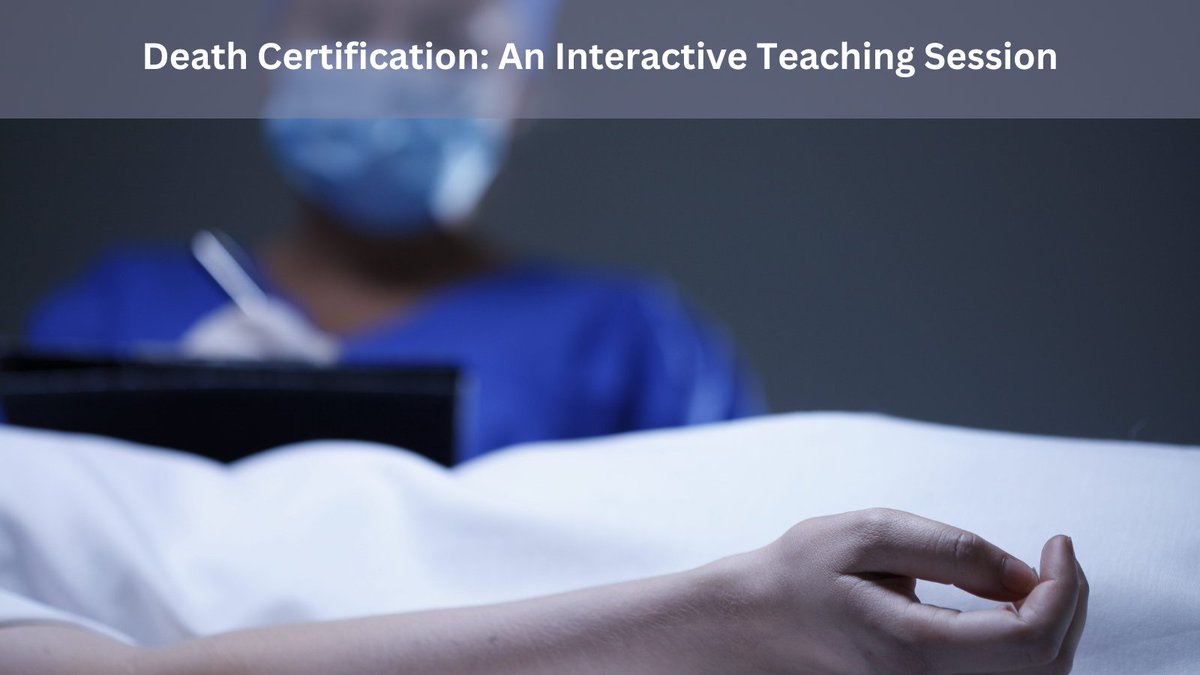 MedEdPORTAL's tweet photo. Accurate death certificate completion remains a large knowledge gap for many medical providers. This workshop from @UWMedicine &amp; @jameswykow improved efficacy at completing death certificates for commonly encountered clinical scenarios. https://t.co/pqERLlLm5g #MedEd #MEPFeature https://t.co/kbL7rsfmZm