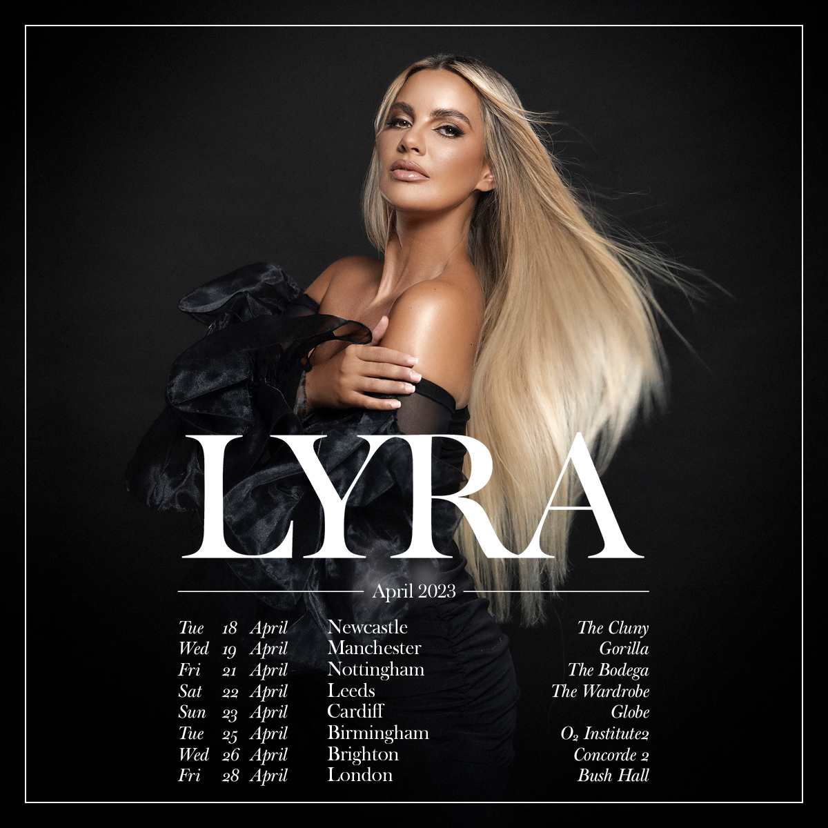 ICYMI: Building on a rock solid foundation of inimitable songcraft, studio know-how and an extraordinary vocal presence, singer-songwriter @thisislyra will head out on her debut UK tour next year ✨ Secure your tickets now 👉 livenation.uk/lqv450LB3rW