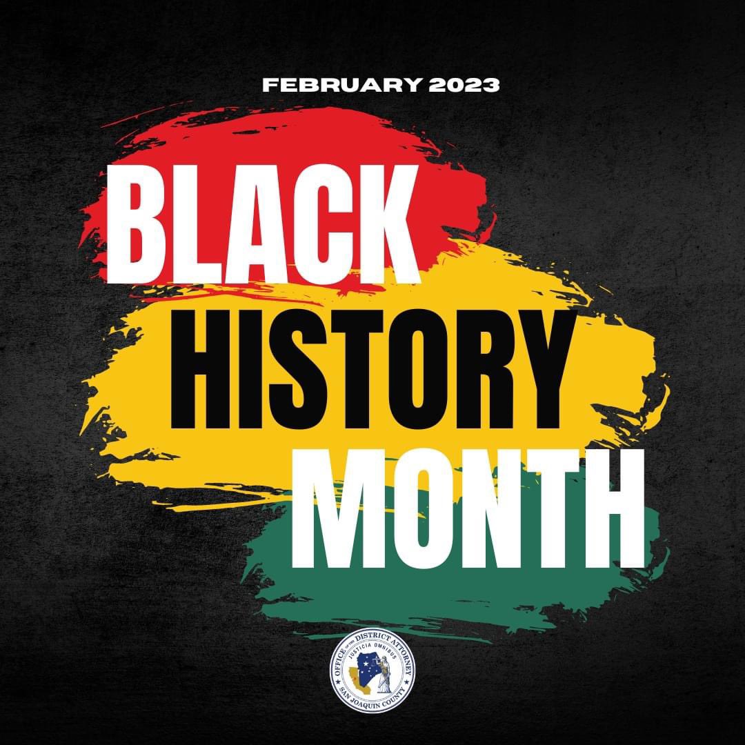 sjcda_media's tweet photo. This February, the San Joaquin County District Attorney’s Office recognizes and celebrates Black History Month. We are committed to ensuring justice is equitable for all in our community. #SJCDA #BlackHistoryMonth https://t.co/n9Xu6vYXsc