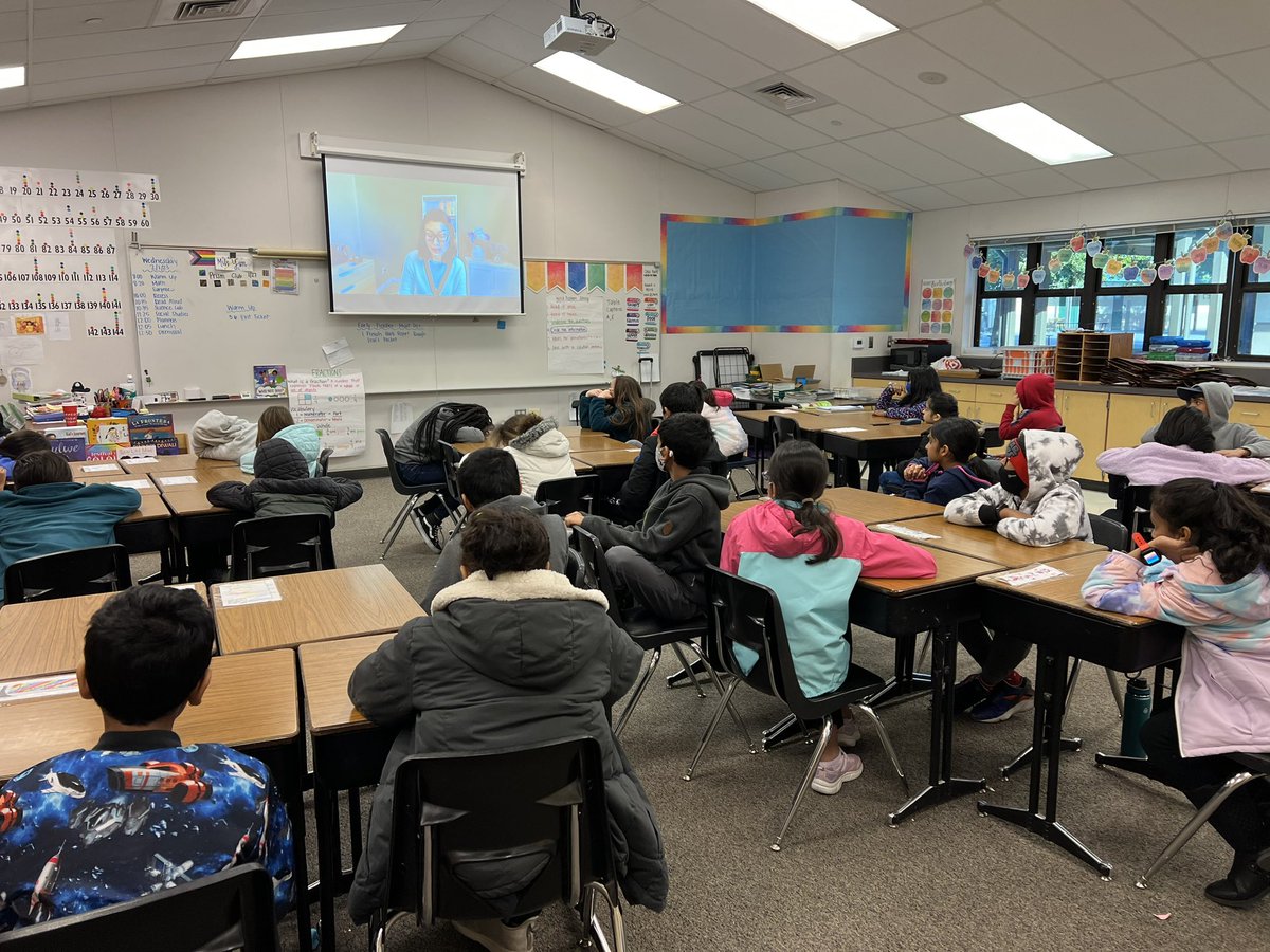 heymissyim's tweet photo. Listening to @kellyyanghk read aloud the first chapter of her new book Finally Seen! We did a study of her book Front Desk at the beginning of the year and are so excited to get our hands on a copy of Finally Seen when it’s released! https://t.co/BbvqnUZGLF