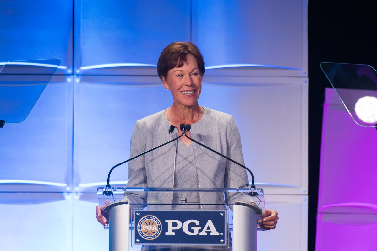 PGA's tweet photo. On National Girls &amp; Women in Sports Day, we celebrate @SuzyWhaley, PGA, our first woman PGA of America President, and her profound impact on the game. 

#NGWSD2023 https://t.co/XhYS3bTTPa