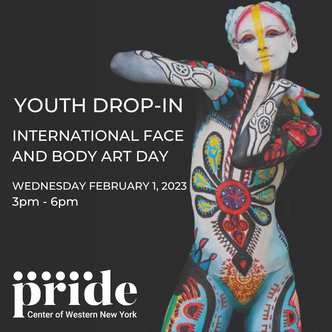 Join us at PCWNY for International Face and Body Art Day during our Youth Drop-In event today from 3-6pm! Don't miss out on all the fun!