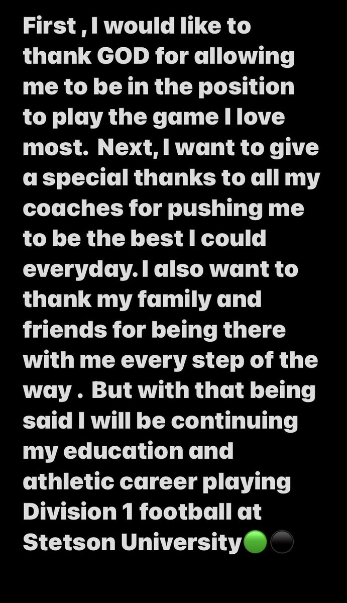 marven.simeus (@simeusmarven) on Twitter photo It’s official!!⚫️🟢 #gohatters <a href="/CoachEberhardt_/">Jeffrey Eberhardt</a> <a href="/CoachJJPerk/">Jeremy Perkovich</a> <a href="/StetsonFootball/">Stetson Football</a> <a href="/Coach_Hartz_2/">Steve Hartz</a> <a href="/jsmithGCHS/">Coach Smith_20</a> It’s official!!⚫️🟢 #gohatters <a href="/CoachEberhardt_/">Jeffrey Eberhardt</a> <a href="/CoachJJPerk/">Jeremy Perkovich</a> <a href="/StetsonFootball/">Stetson Football</a> <a href="/Coach_Hartz_2/">Steve Hartz</a> <a href="/jsmithGCHS/">Coach Smith_20</a>
