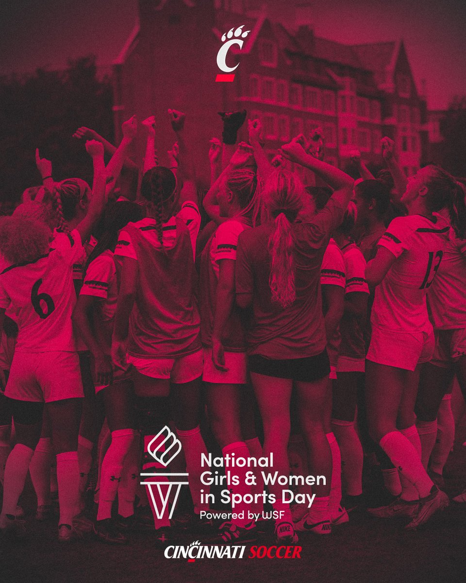Celebrating National Girls &amp; Women in Sports Day and the women in our soccer community and around the world.

#Bearcats | #NGWSD