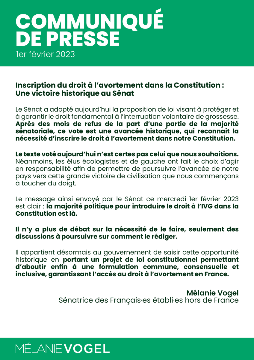 Mélanie Vogel tweet media