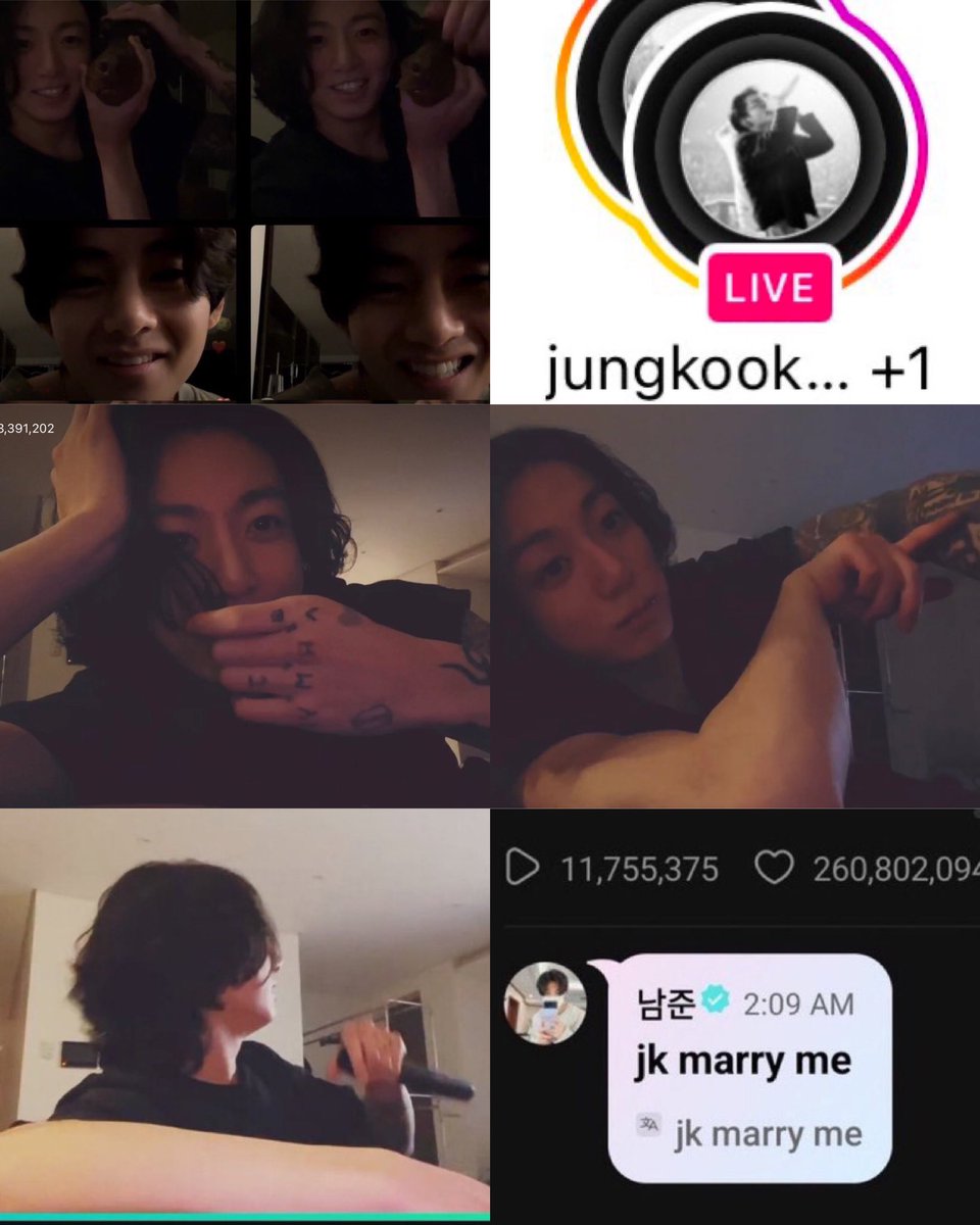 jjkfied's tweet photo. if you missed jungkook’s multiple weverse live, mini concert, jk with bam, jungkook showing and explaining his tattoos, namjoon’s “jk marry me”, and taekook first instagram live— man im sorry https://t.co/PCH5fdcKgn