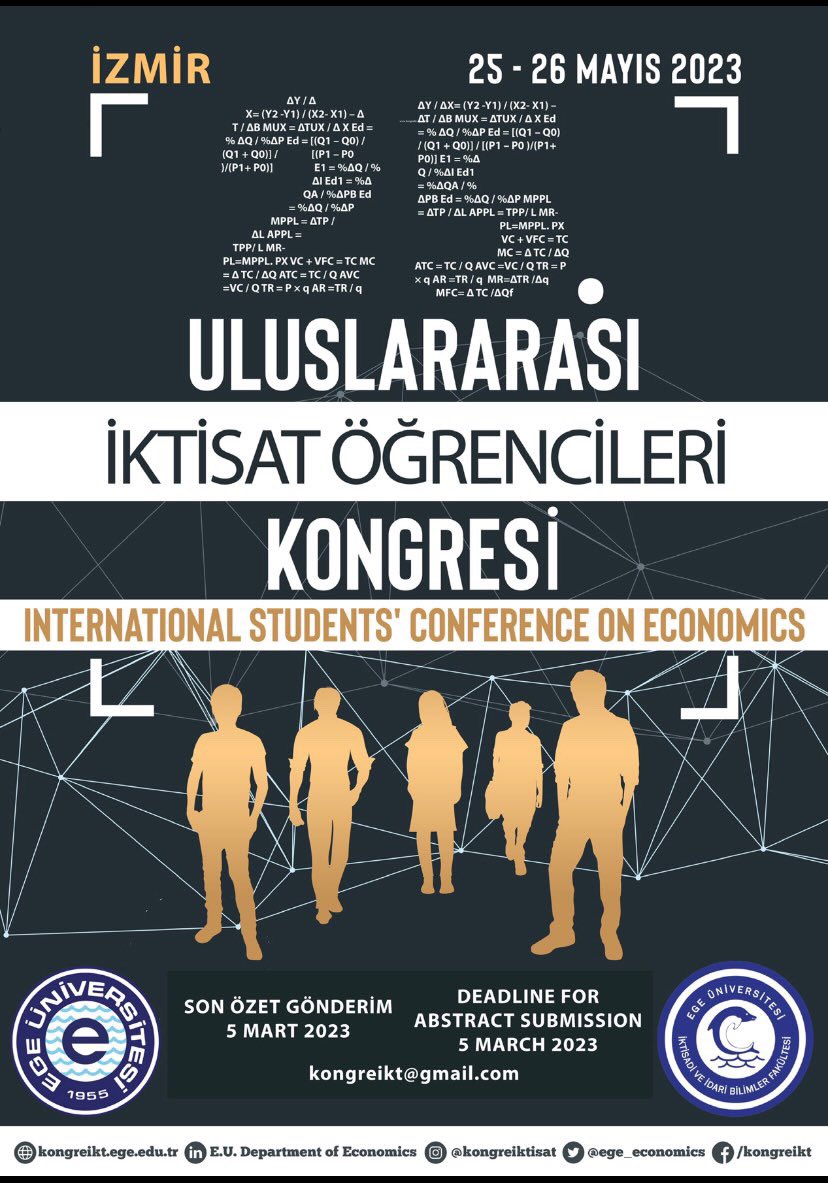 25. Kongre geliyor😉 Ayrıntılı bilgi kongreikt.ege.edu.tr web adresinde. <a href="/ege_economics/">Ege Economics</a>