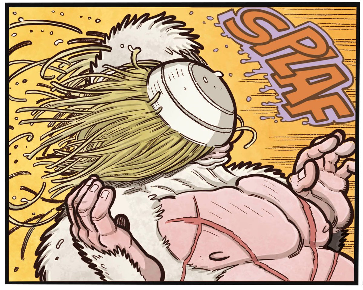 "Permite que aproveche la hora de cenar
Para LA OVEJA SAMURÁI recomendar"
grafitoeditorial.com/comic/oveja-sa… #cómic