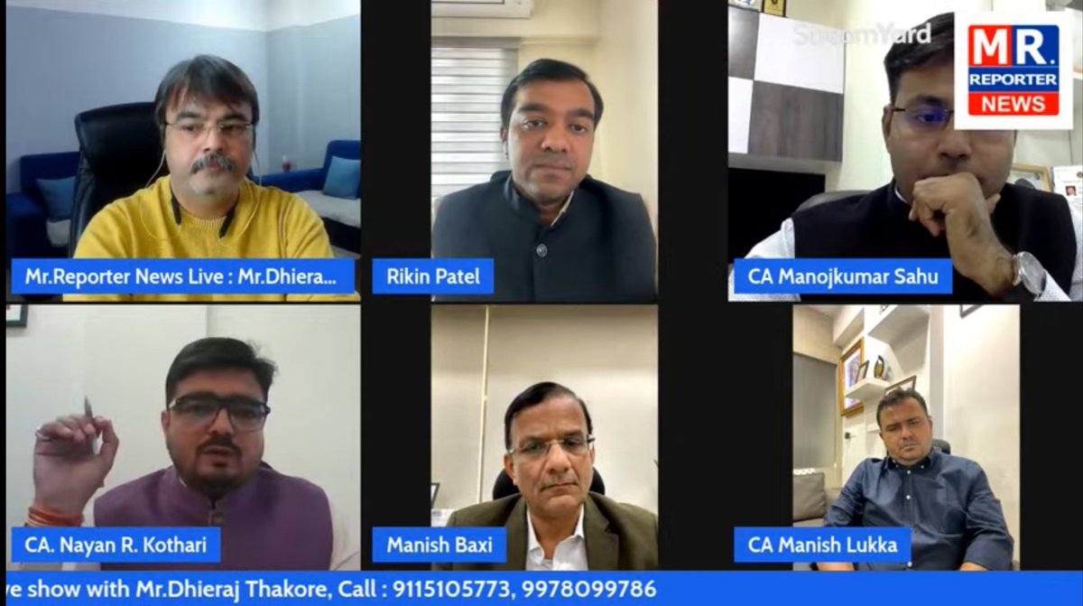 KothariNayan's tweet photo. Panel Discussion on Union Budget on Mr Reporter News
https://t.co/sCQzcWDcew

#Budget2023 #Newregime #budget https://t.co/NJY6VdI3tm