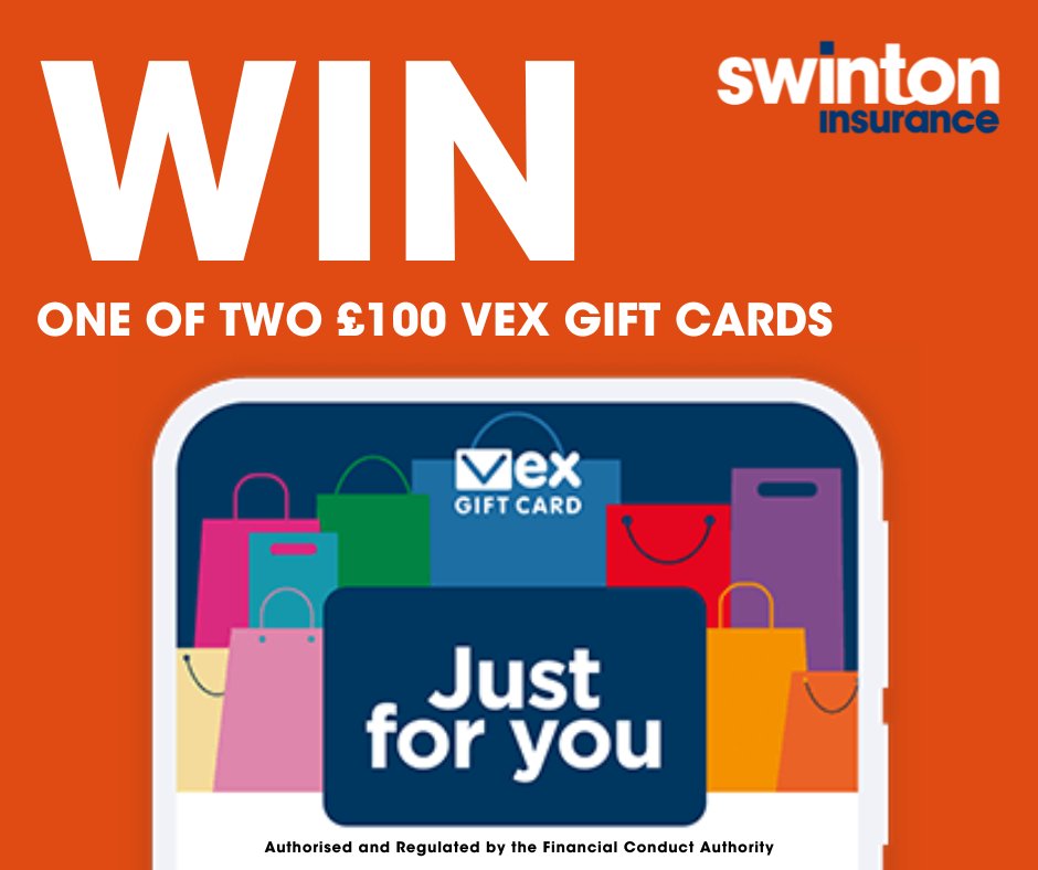 We want to give back in 2023, so we we're giving two people a £100 VEX Gift Card that can be spent at over 150 retailers 👏💳

All you have to do is make sure you're following us and comment using #WinWithSwinton - it's that simple!