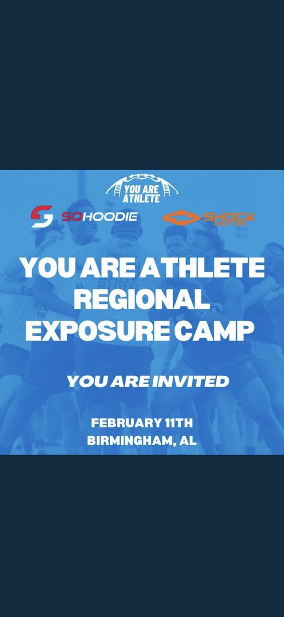 I will be attending the <a href="/youareathlete/">You Are Athlete</a> on February 11th in Birmingham AL <a href="/youareathlete/">You Are Athlete</a> <a href="/ShockDoctor/">Shock Doctor</a>