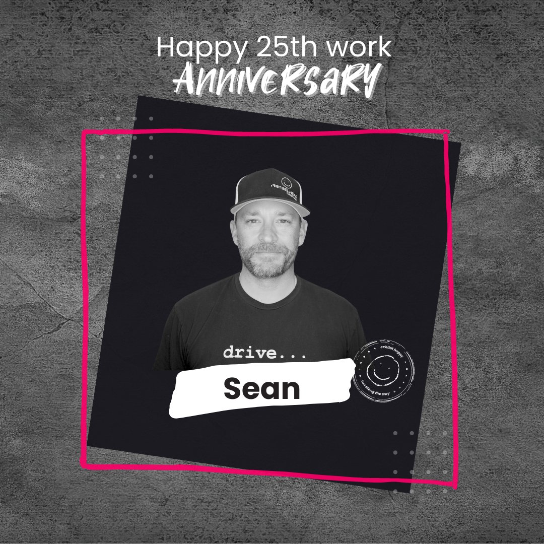 ExhibitHappy's tweet photo. Happy 25th work anniversary, Sean! π₯³
You inspire us every day with your passion, hard work, and dedication π
Thank you for all you do!
#CEO #workanniversary #Steelheader https://t.co/zQBiz1Orod