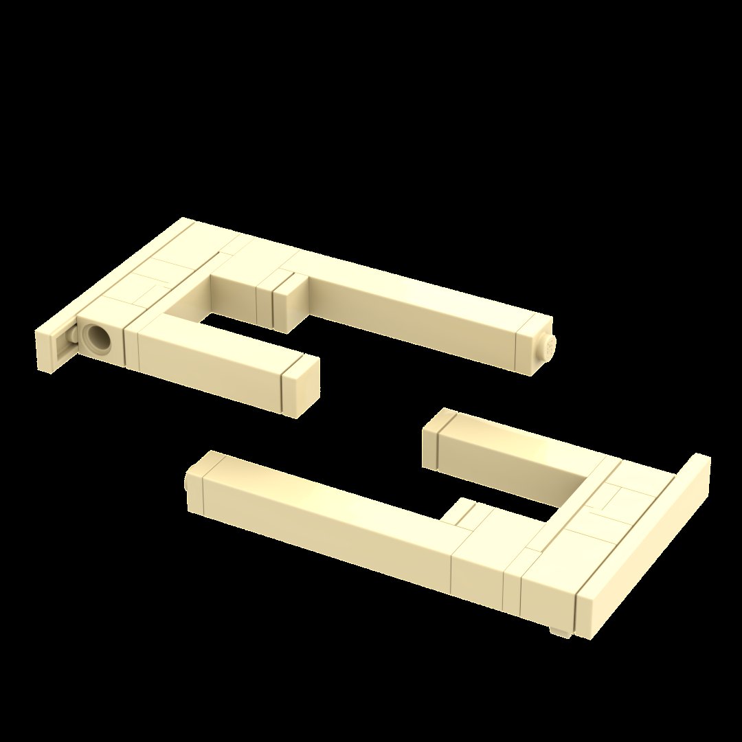 Lugei's tweet photo. Saw the new @CheeseyStudios Lego Minecraft video and, of course, immediately started hyperfixating on making an accurate market stand roof - ended up with this, which can probably be improved somewhat but it does the job pretty convincingly as it is id say https://t.co/zoVjQ2NGvF