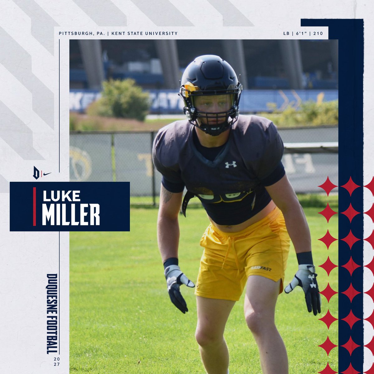 𝗢𝗙𝗙𝗜𝗖𝗜𝗔𝗟𝗟𝗬 𝗔 𝗗𝗨𝗤𝗨𝗘𝗦𝗡𝗘 𝗗𝗨𝗞𝗘🏈
 
Welcome to the Bluff, Luke! 
 
#GoDukes