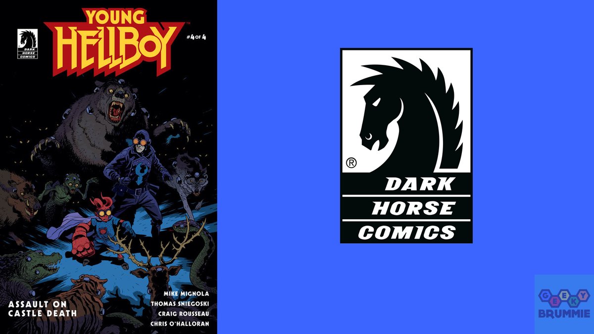GeekyBrummie's tweet photo. Our final book #OnTheRadar pick is #YoungHellboy #AssaultonCastleDeath #4 by 
@artofmmignola @TomSniegoski @Dragonmnky @craigrousseau w/ cover by @BarbarianLord from @DarkHorseComics - this is the last in the series, hopefully YHB will be back soon^KB https://t.co/BLGFNJdA0f https://t.co/I93NIwGGJy