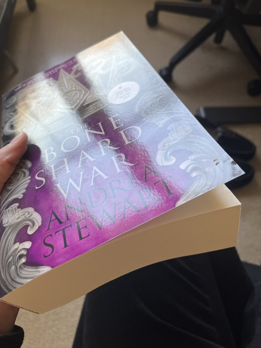 AndreaGStewart's tweet photo. OKAY because you all keep asking, I let Professor Mochi take a delicate nibble of this ARC of THE BONE SHARD WAR even though it pained me greatly to do so. Now it’s up for grabs! Retweet and follow to enter, open internationally, ends 2/4 at 5pm PST! https://t.co/EveilS2U5z