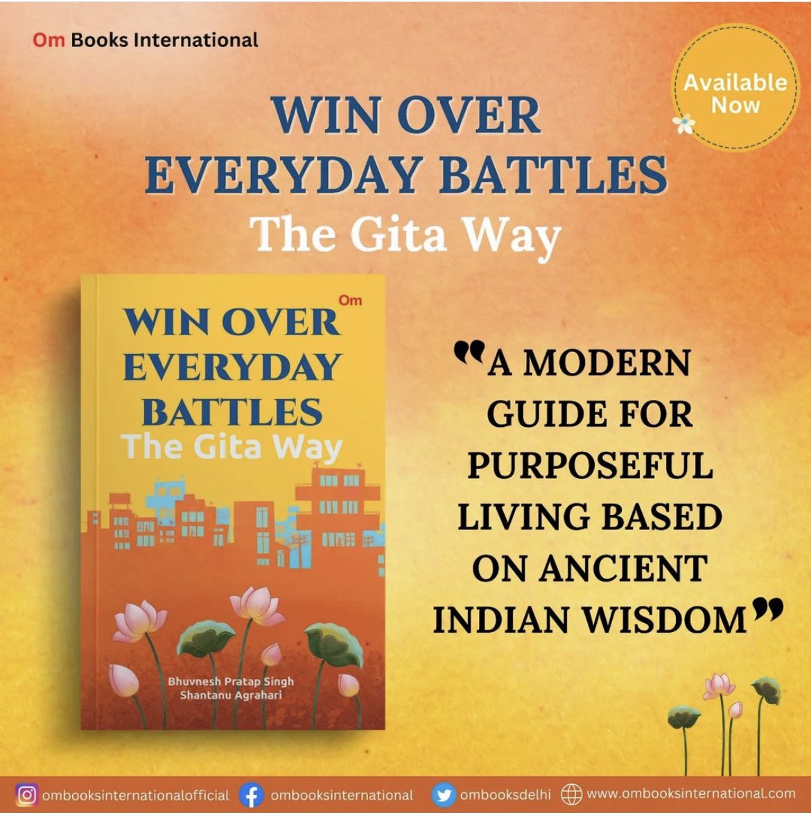 shantanu00's tweet photo. My First Book ๐:WinOverEverydayBattles
https://t.co/69Uc30RwjN
#WinOverEverydayBattles
#BhagwatGita
#SelfHelp
#Spirituality
#Lifestyle
#OmBooksInternational
#TheGitaWay https://t.co/HUdwblssiG