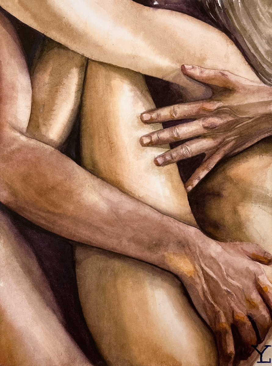✨Cuddle✨

Two bodies merge in an embrace. He and she. Their feelings are so strong that they seem to dissolve into each other. They are one. Although, it would seem, it's just a cuddle.🫂

🤍1/1 
🤍0,06 ETH
🤍 Watercolor on paper

opensea.io/assets/ethereu…