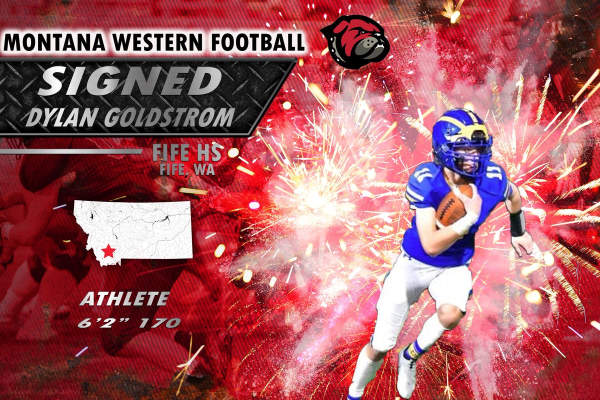 UMW_Football's tweet image. 🖊️Dylan Goldstrom  
📍 Fife HS, WA
🏈6'2'' 170lbs, ATH
Dylan joins the Dawgs with great versatile ability and a high IQ to add to the Dawg offense! Welcome to the Dawg Family!
#DYD #PowerOfOne #DawgFamily @GoldstromDylan
