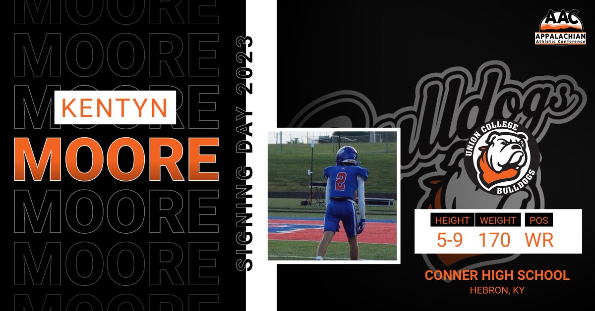 UnionBulldogFB's tweet photo. Welcome to the Family, Kentyn Moore 🐶🐶🦴🦴🦴🔶⬛ #DawgsOnly23 https://t.co/7QO2jgttdr