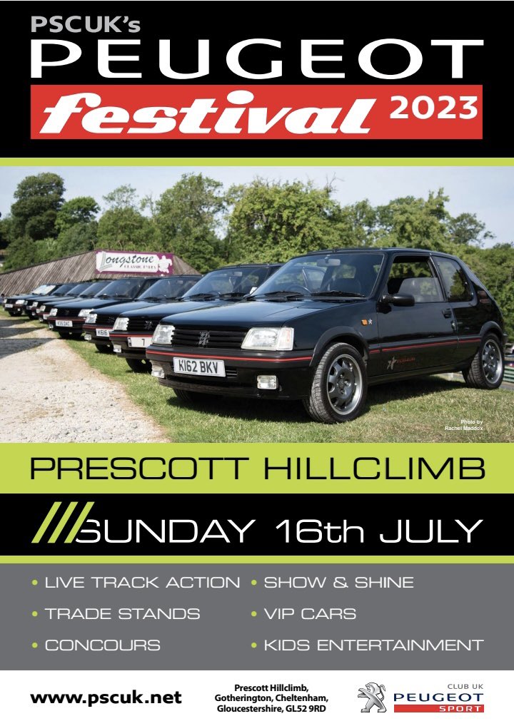 @PeugeotUKPR @masonf55 @PeugeotUK Congratulations both. We would love to invite you both to attend our annual gathering #PeugeotFestival as our guests, it’s the largest annual gathering of @Peugeot cars in the world. Being held this year on Sunday 16th July at @PrescottHClimb.