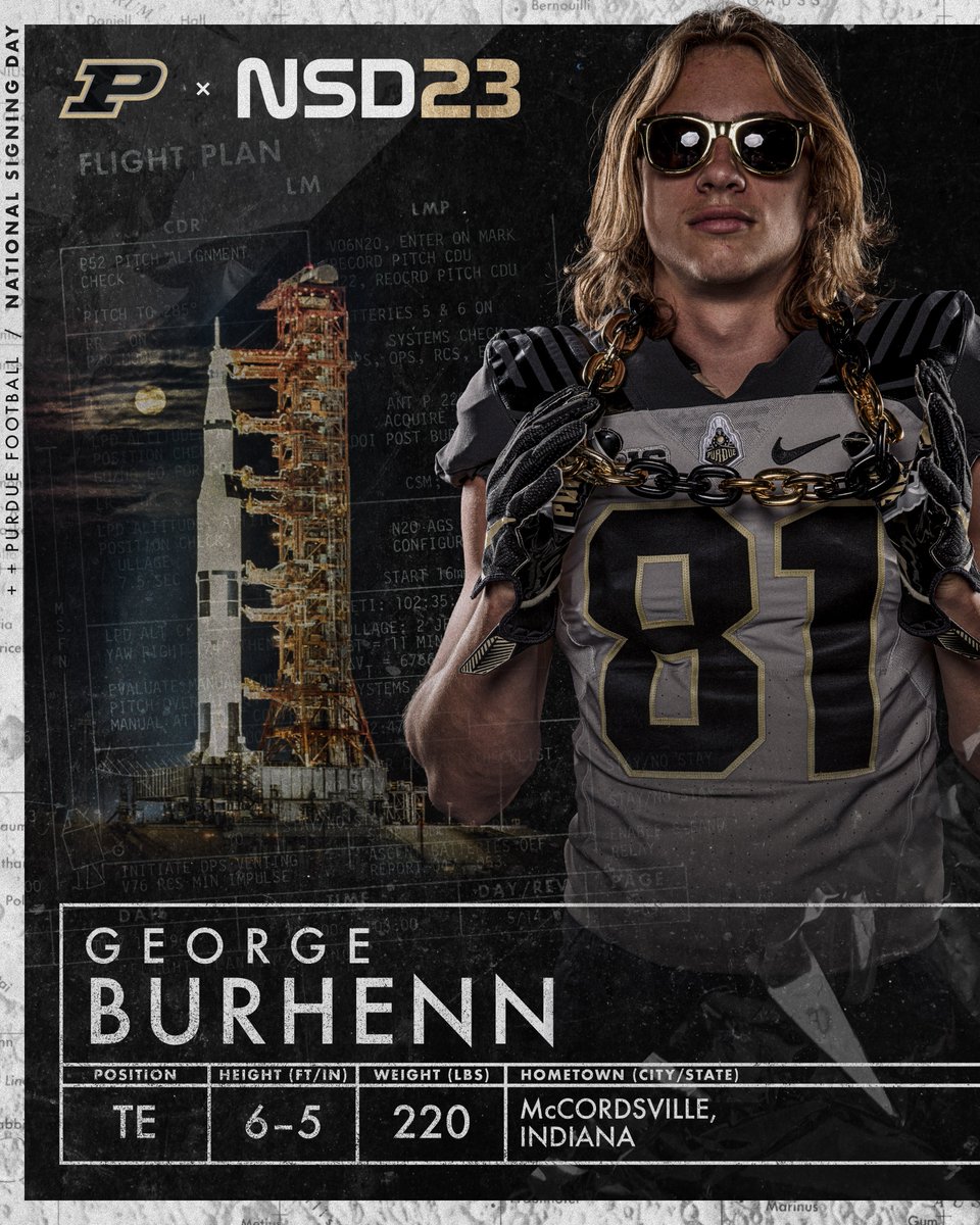 Staying in state and coming to 𝐏𝐔𝐑𝐃𝐔𝐄!

Boilermaker = <a href="/GeorgeBurhenn/">George Burhenn</a> 

🔗 boile.rs/NSD23