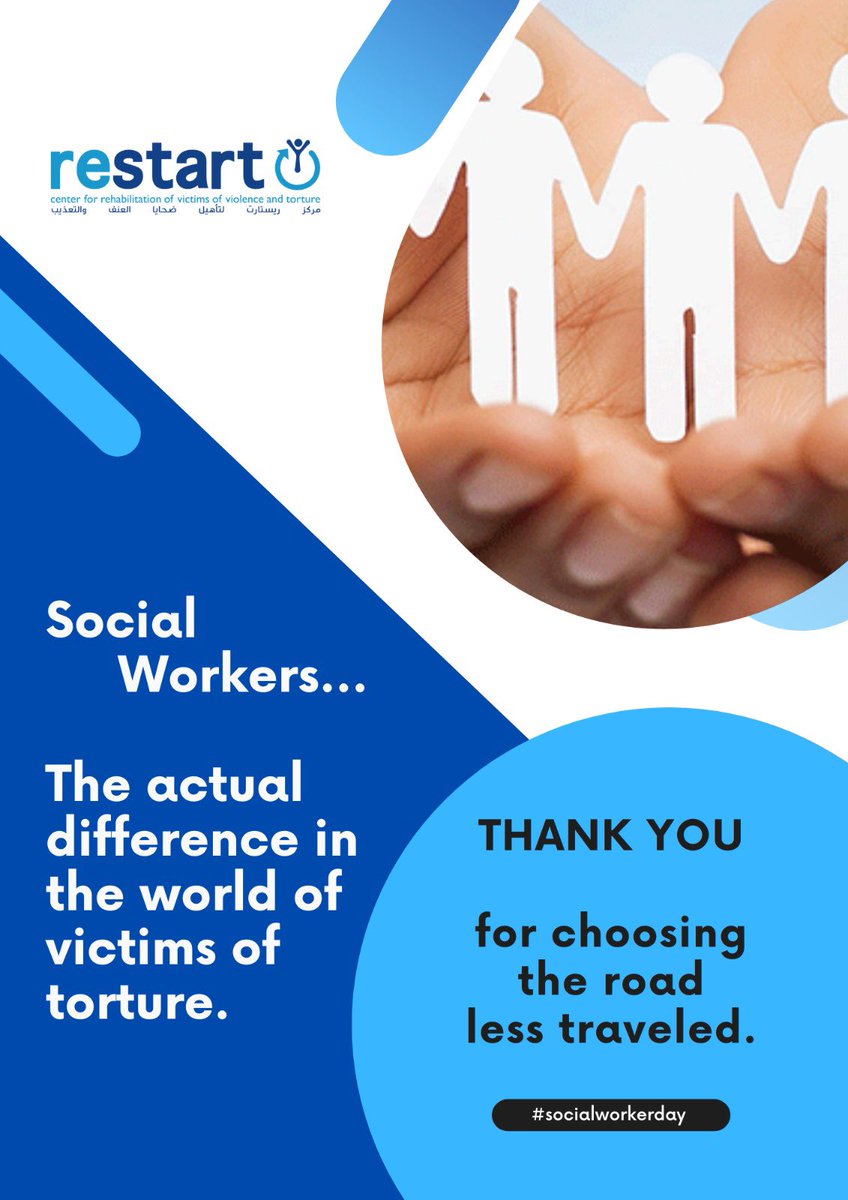 Thank you for choosing the road less traveled... Happy Social Workers’ Day!! #SocialWorkers #RestartCenter