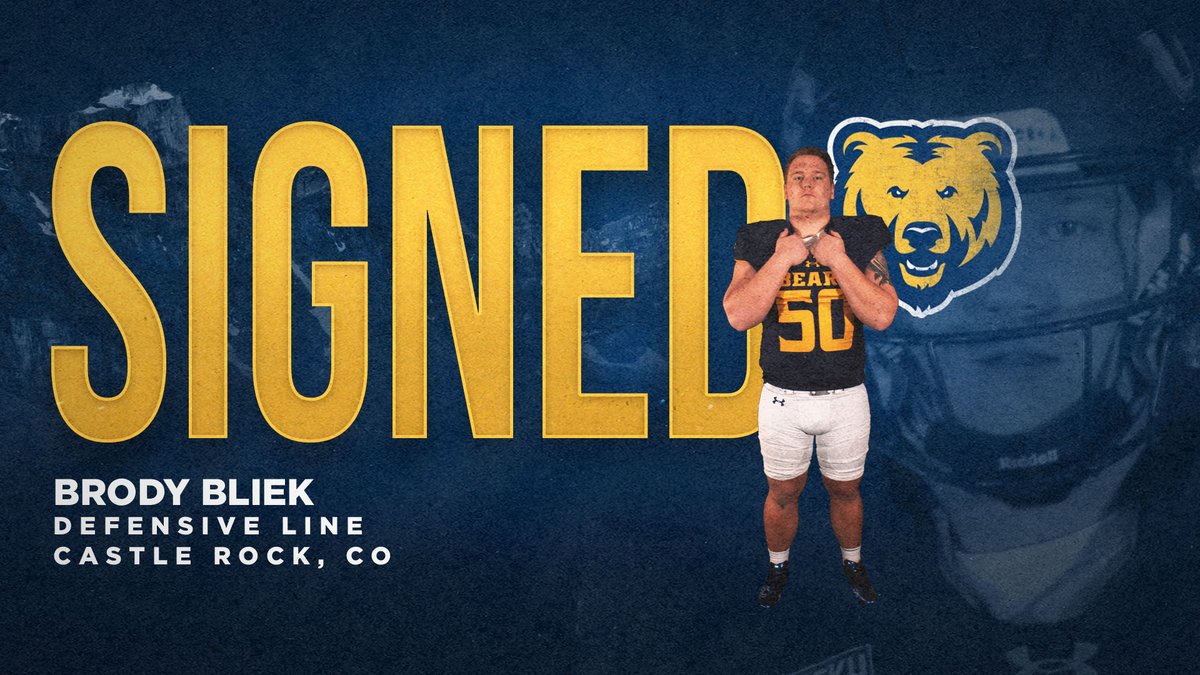 Let's welcome Brody Bliek to UNC!

DL | Castle Rock, Colo.

#WeWorking x #UNCB23RS x #NSD23