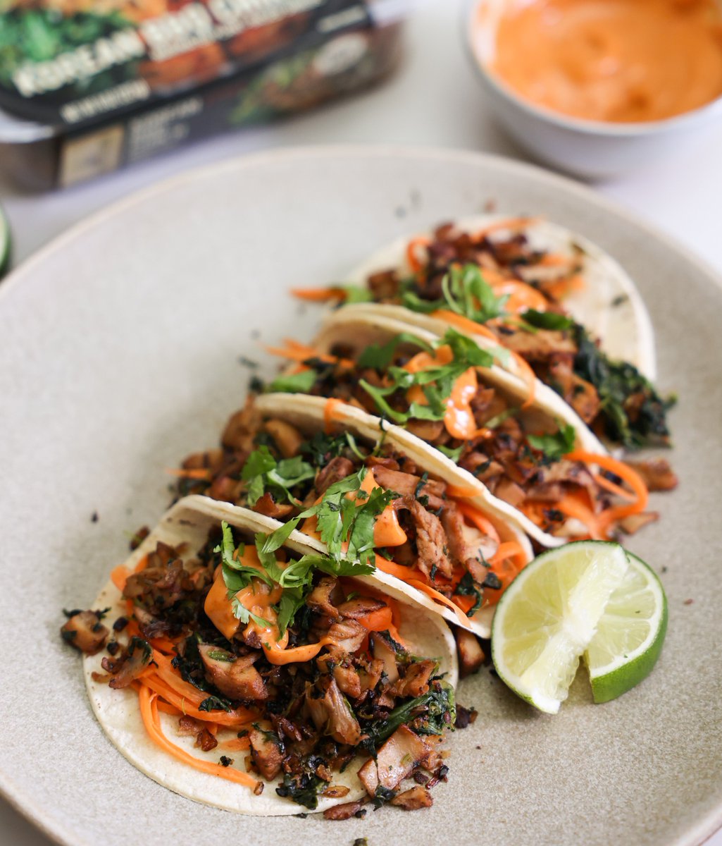 We can't stop thinking about these Vegan Korean Chik'n Kimchi Tacos. 😋 Who wants a bite?