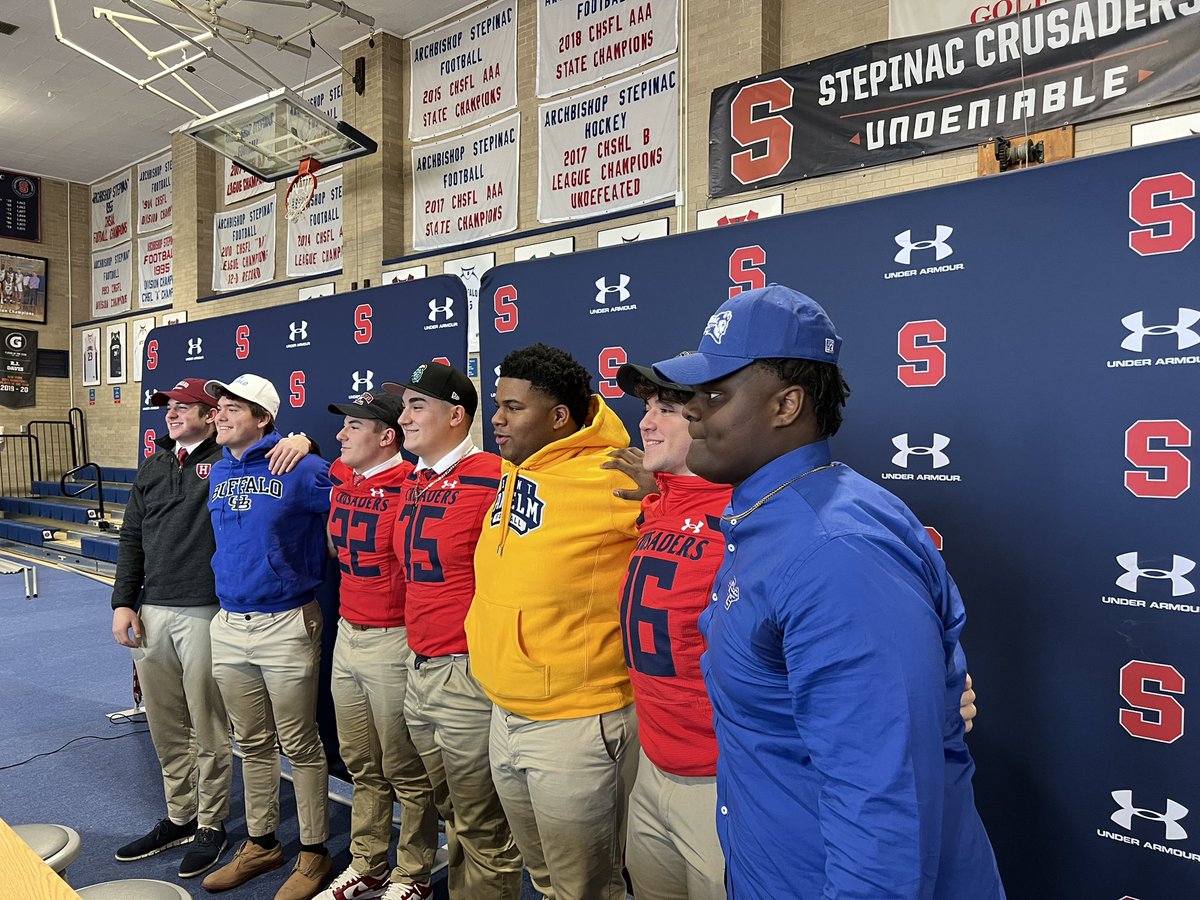 Congratulations to our Varsity Football class of 23' Signing Day <a href="/jack_donahoe/">jackdonahoe_</a> - Harvard, <a href="/bodhi_ogg/">Bodhi Ogg</a> - Buffalo, <a href="/JtKrivinskas/">JT Krivinskas</a> - Lock Haven, @CogoniMichael -Coastal Carolina, <a href="/Chris_Watts90/">Christian Watts 6’3 OL 285</a> - St Anselm, <a href="/Giuseppe_Pen/">Giuseppe Pennolino</a> - St Francis, <a href="/Wayne_Coleman43/">Wayne Coleman</a>  - CCSU <a href="/KDJmedia1/">Kevin Devaney Jr.</a> <a href="/lohudsports/">lohud sports</a>