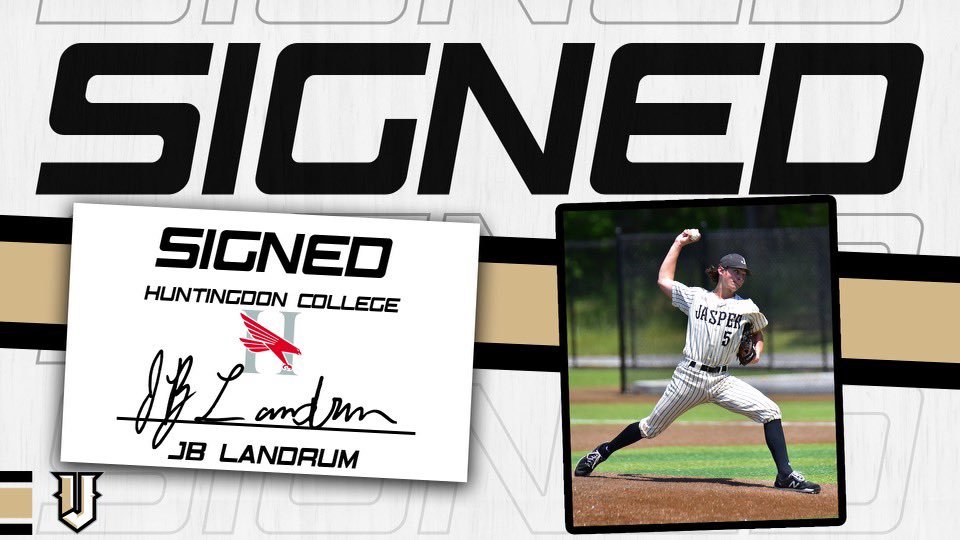 Congratulations to JB Landrum for signing with Huntingdon College. #GoVikes